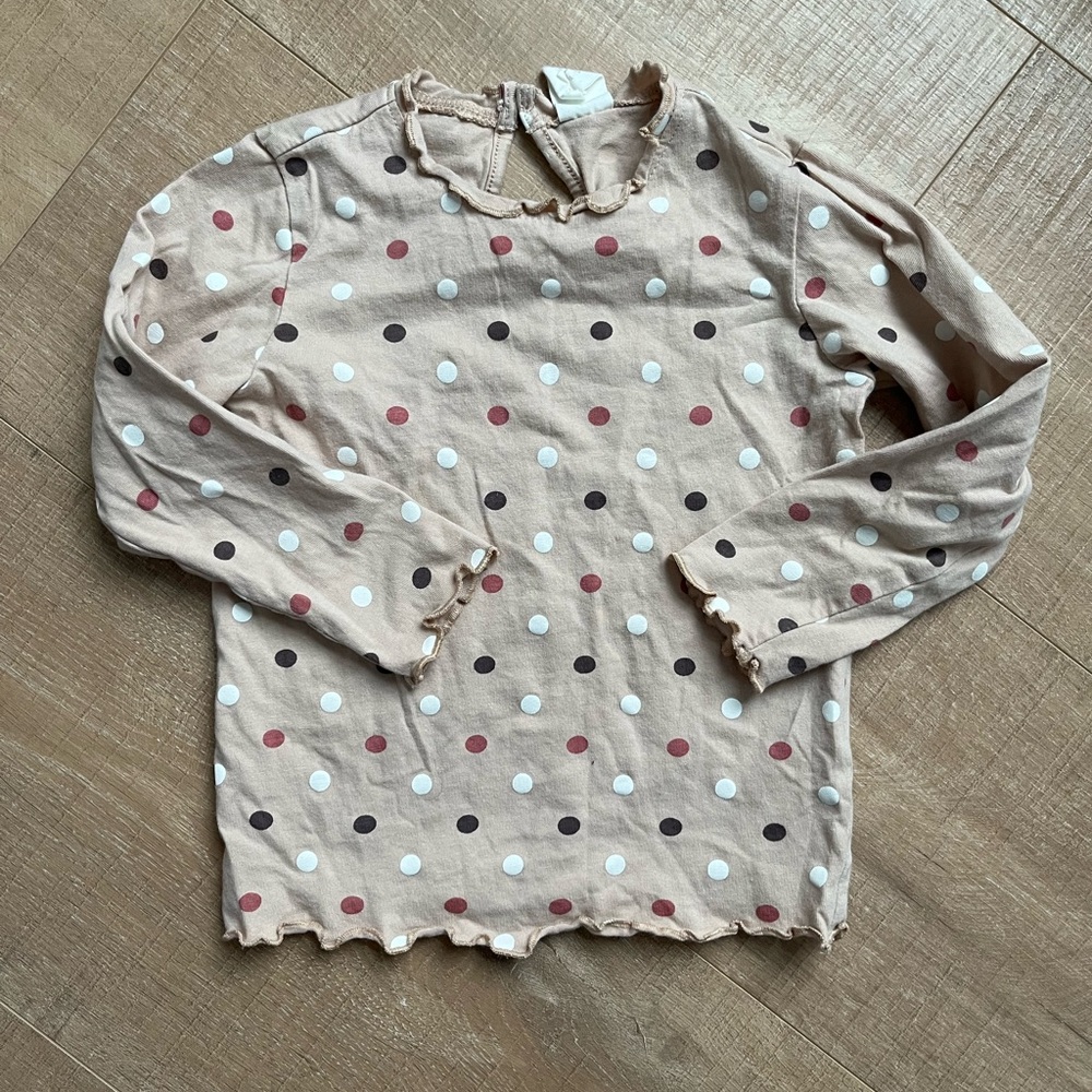 H&M polka dot long sleeve top 2t
